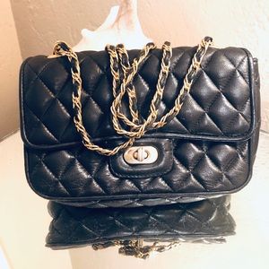 Quilted black Leather Kamarel New York bag